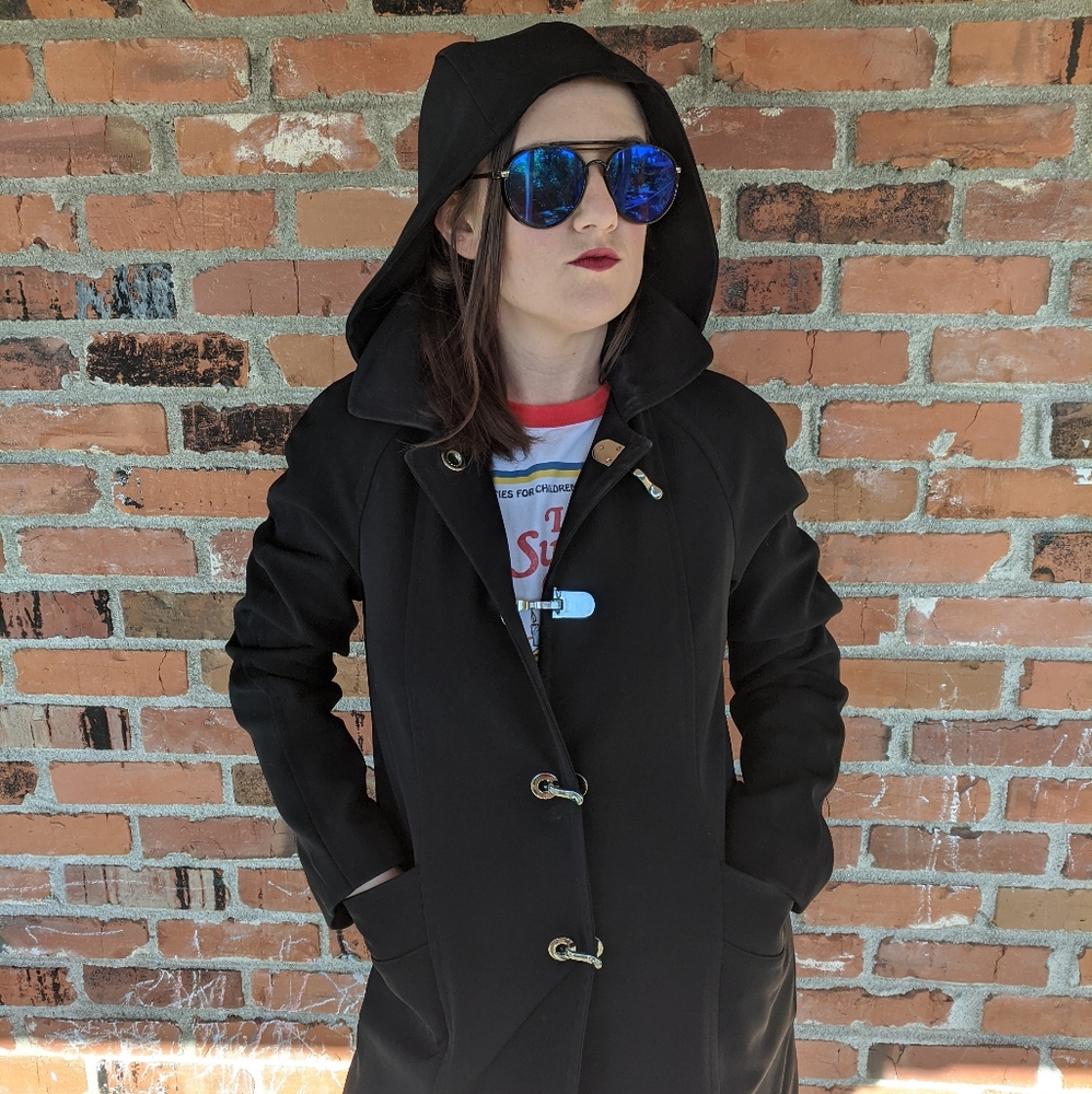 London Fog trench coat.